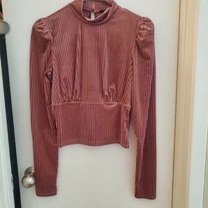 Pink Corduroy Long-sleeve